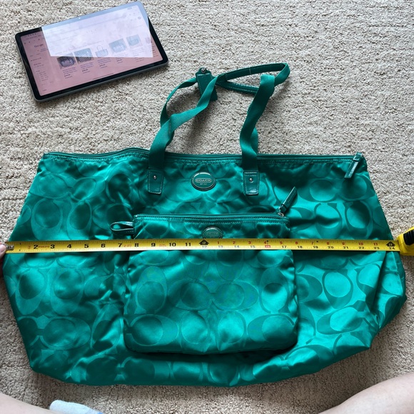 Coach packable nylon weekender tote - Picture 13 of 16